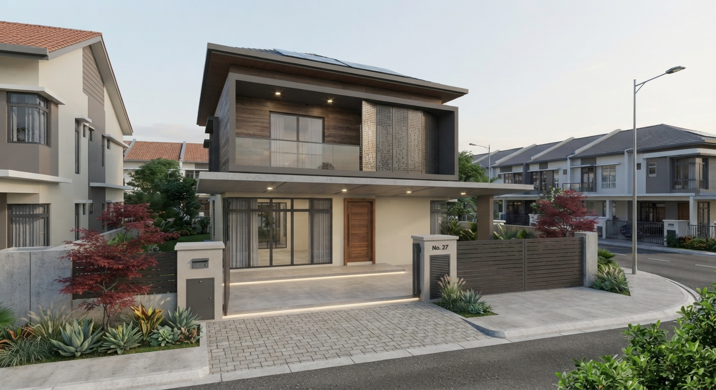 Contoh Banglo 2 Tingkat Moden